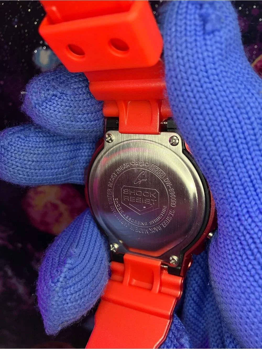 BUSSDOWN Moissanite Custom G Shock Red Dw6900 Colorway